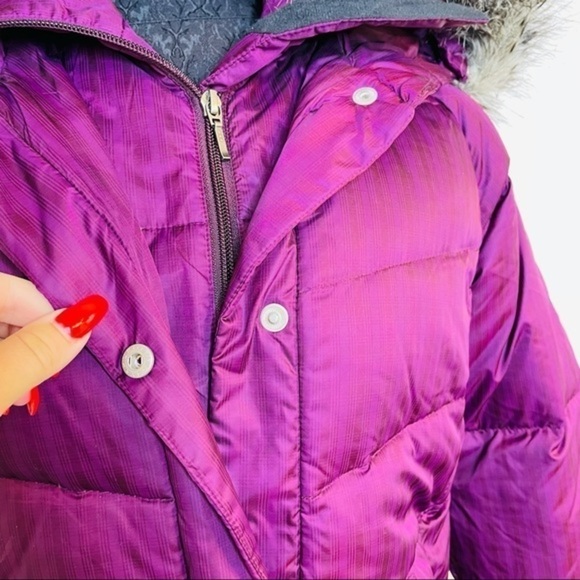 Columbia Down Filled Hooded Faux Fur Winter Jacket - Picture 4 of 14